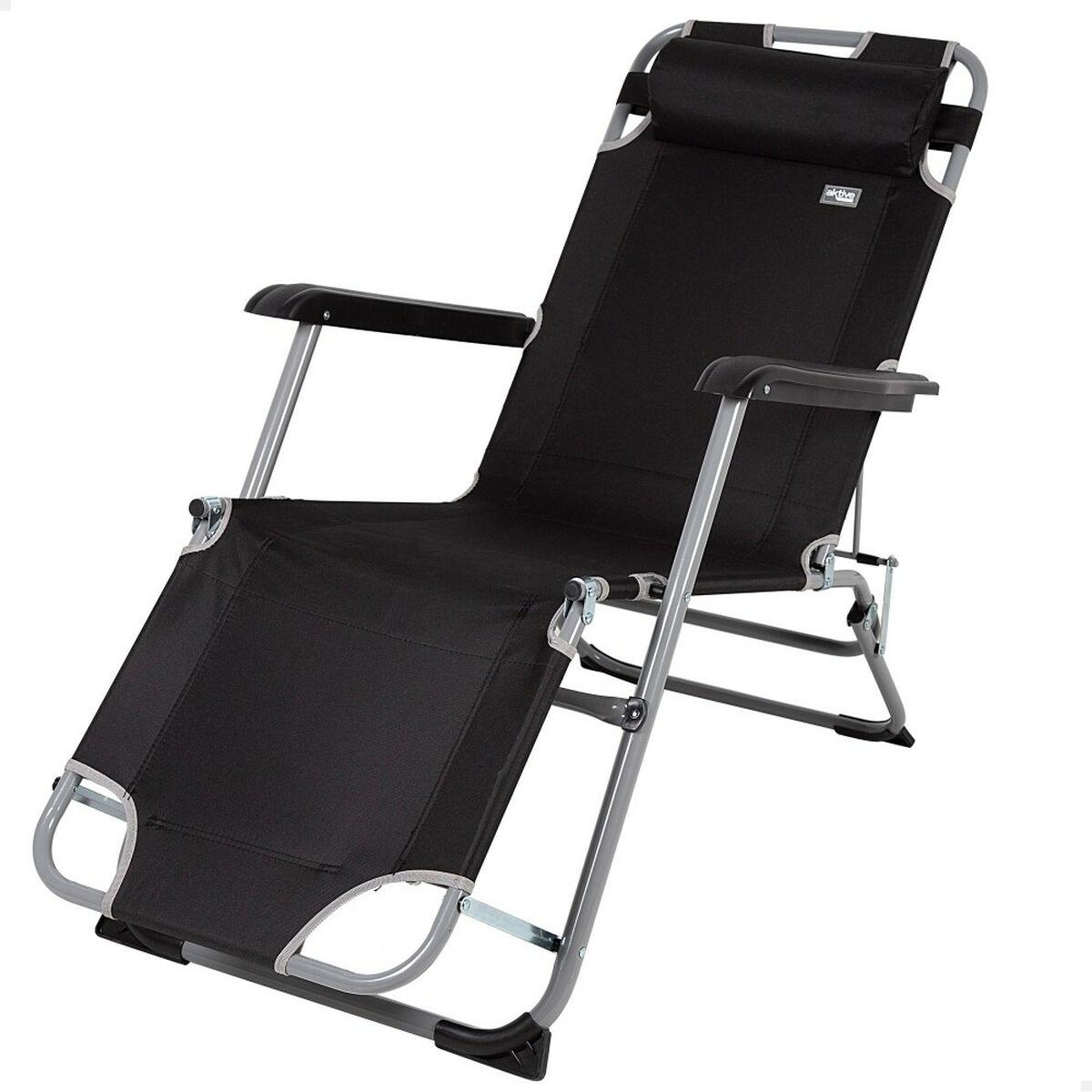 Tumbona Aktive Negro 153 x 33 x 47 cm