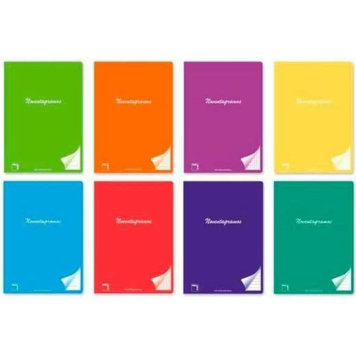 Libreta Pacsa Multicolor A4 48 Hojas Cuadrícula impresa 4 mm (6 Piezas)