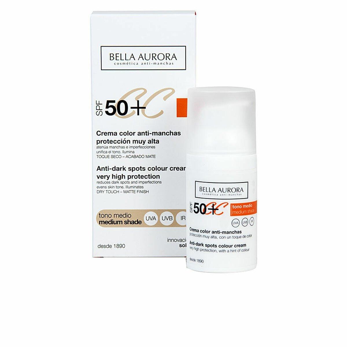 Crema Antimanchas Bella Aurora CC CREAM BELLA AURORA 30 ml Tono Medio