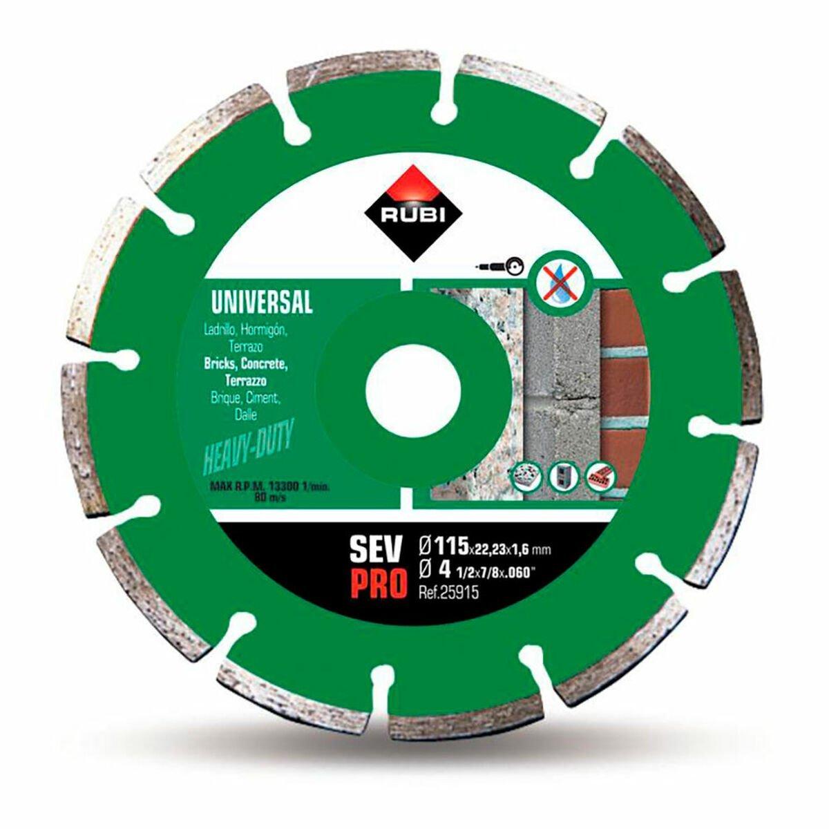Disco de corte diamantado Rubi pro 25915