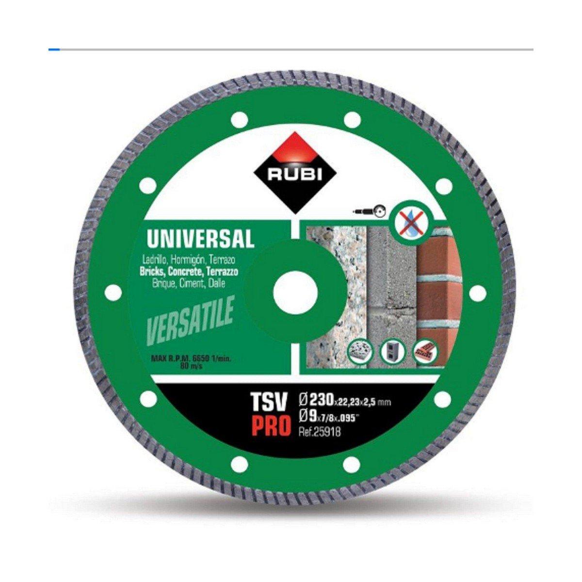 Disco de corte diamantado Rubi pro 25918 Ø 230 mm