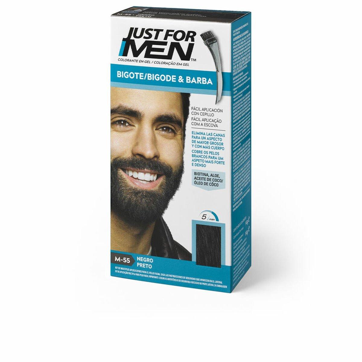 Coloración Semipermanente Just For Men Colorante 15 ml Barba Negro
