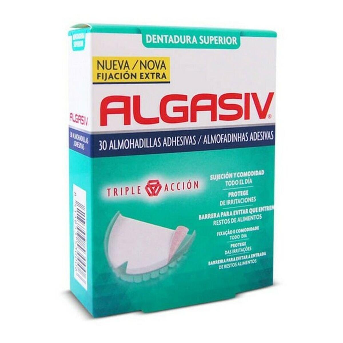 Almohadillas Adhesivas para Dentaduras Algasiv Algasiv Superior (30 unidades)