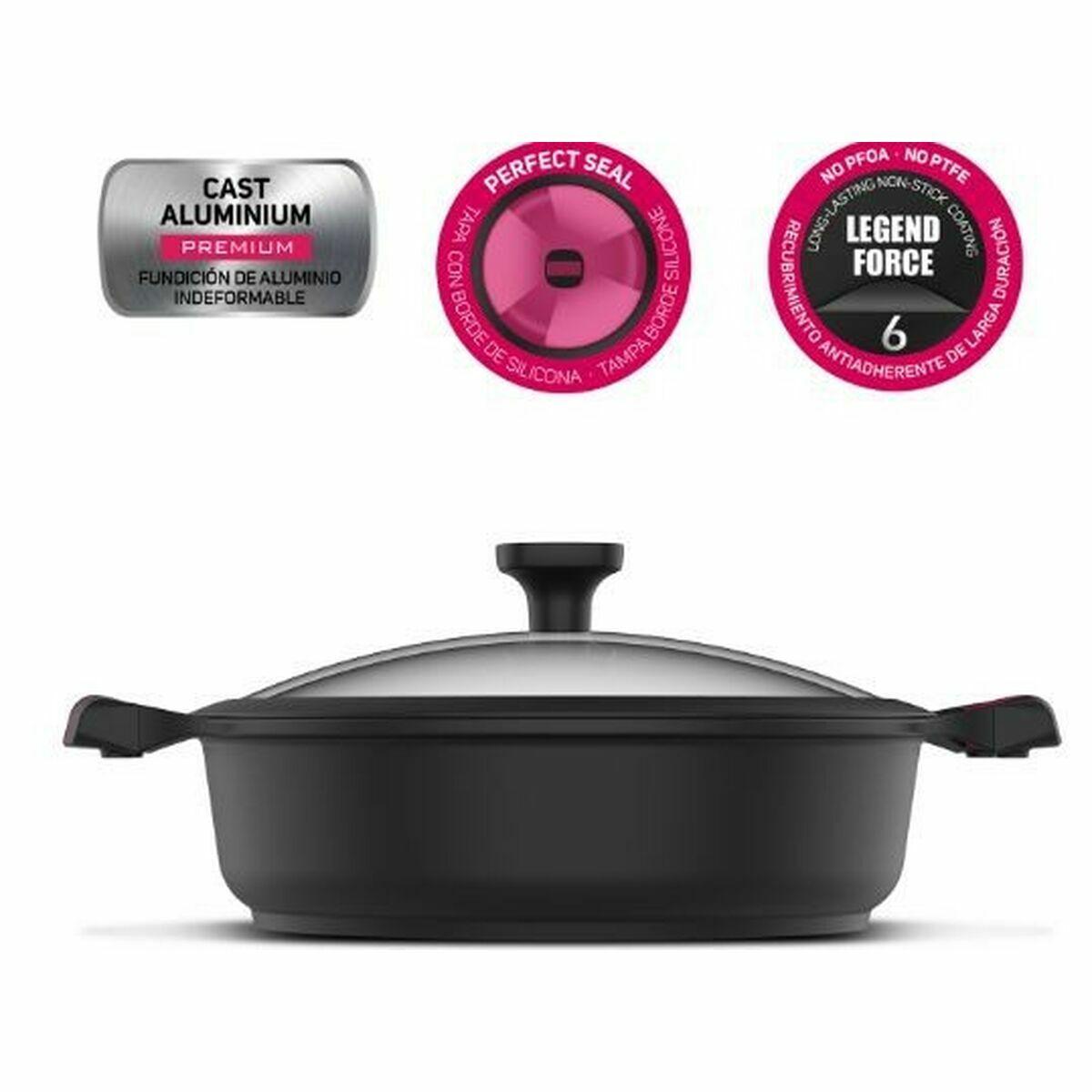 Cacerola Con Tapa Taurus 980929000 Negro Ø 28 cm 4 L