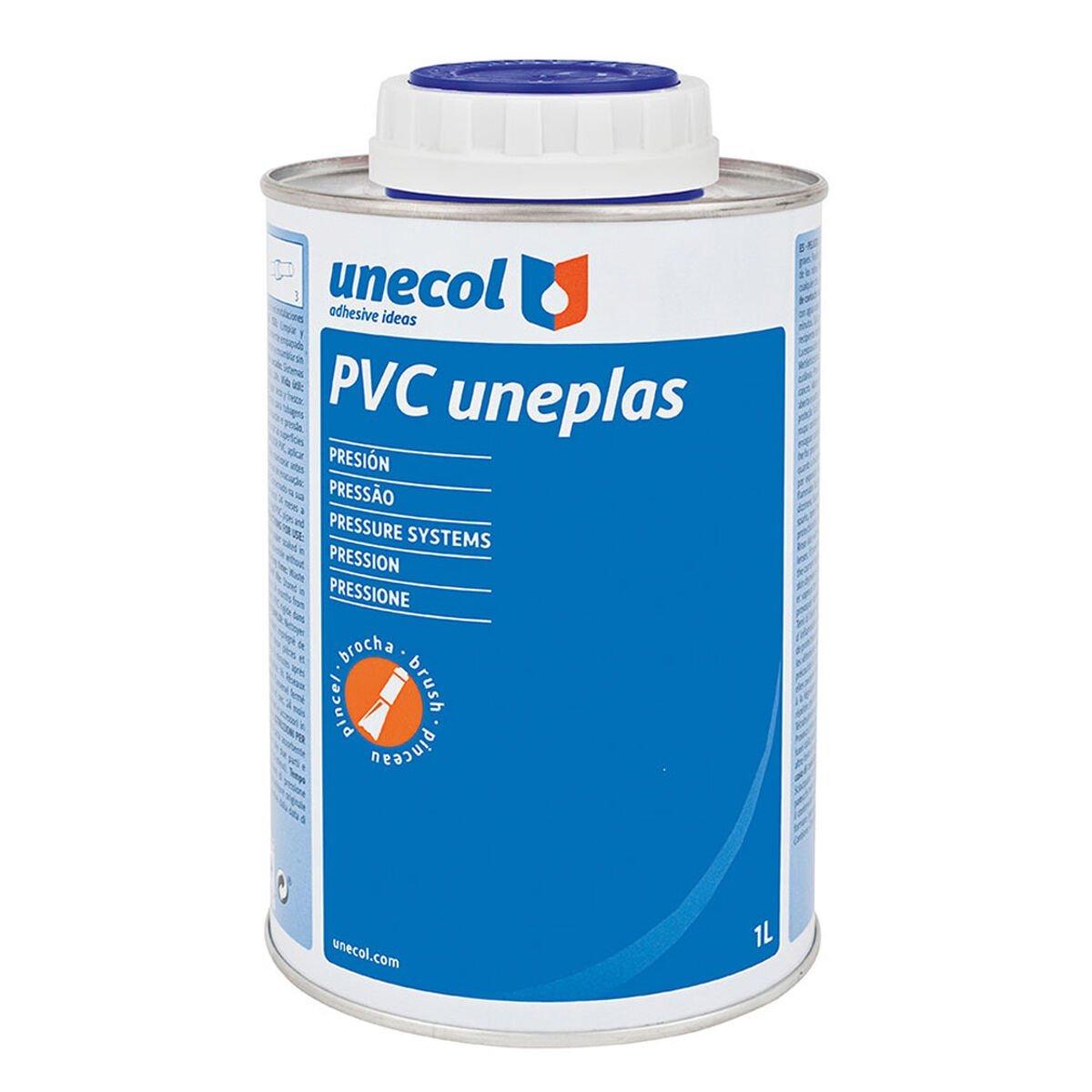 Adhesivo para tubo PVC Unecol Uneplas A2040 1 L Pincel