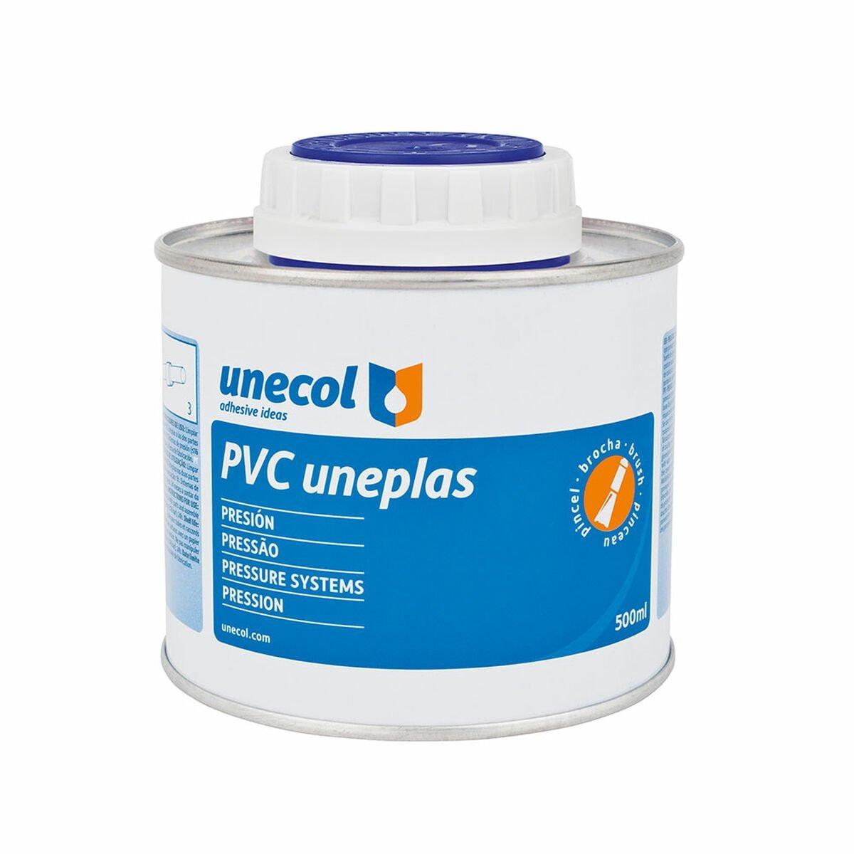 Adhesivo para tubo PVC Unecol Uneplas A2041 500 ml Pincel