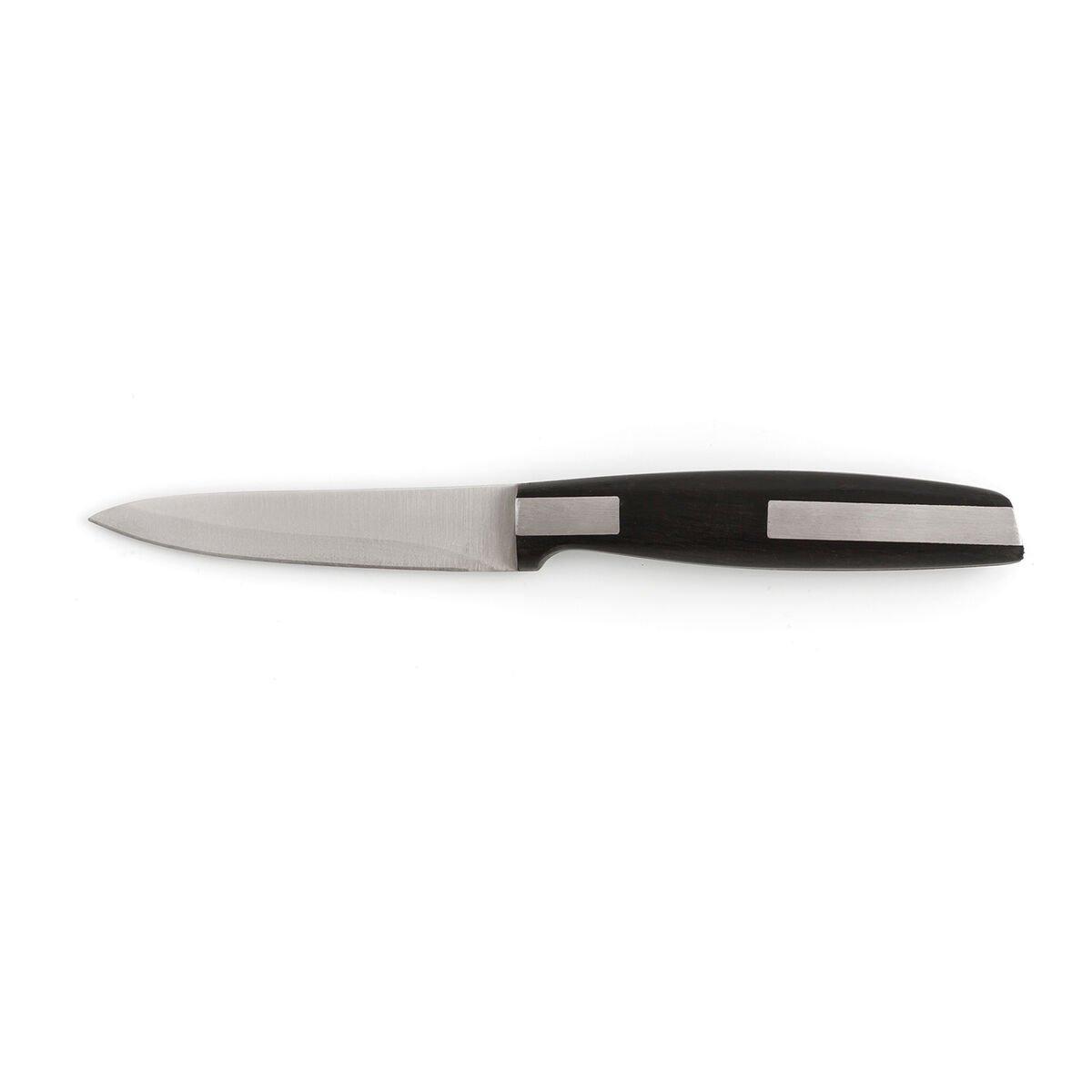 Cuchillo Pelador de Verduras Quid Habitat Negro Metal 9 cm (12 Unidades)