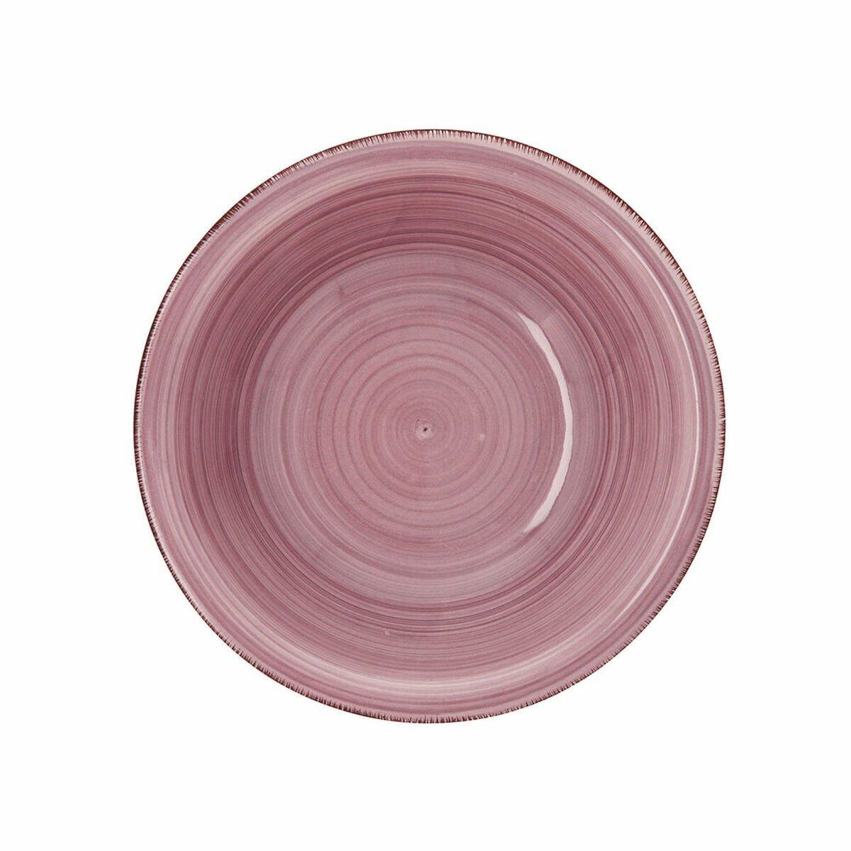 Ensaladera Quid Vita Peoni Cerámica Rosa (6 Unidades) (Pack 6x)