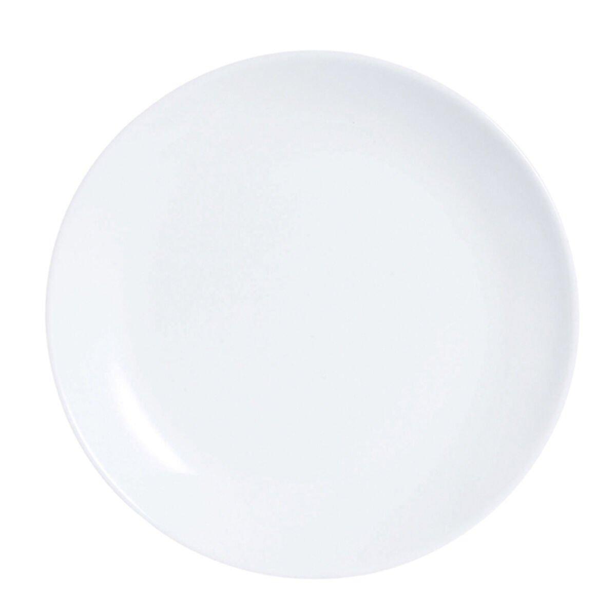 Set de Platos Luminarc Diwali 6 pcs Blanco Vidrio 19 cm