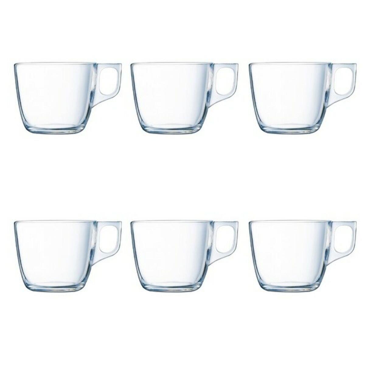 Juego de Tazas Luminarc Nuevo Transparente 220 ml 6 Piezas