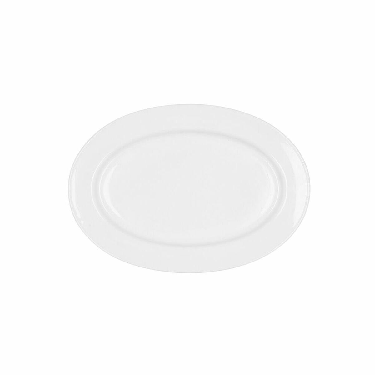 Fuente de Cocina Bidasoa Glacial Cerámica Blanco (26 x 18 cm) (Pak 6x)