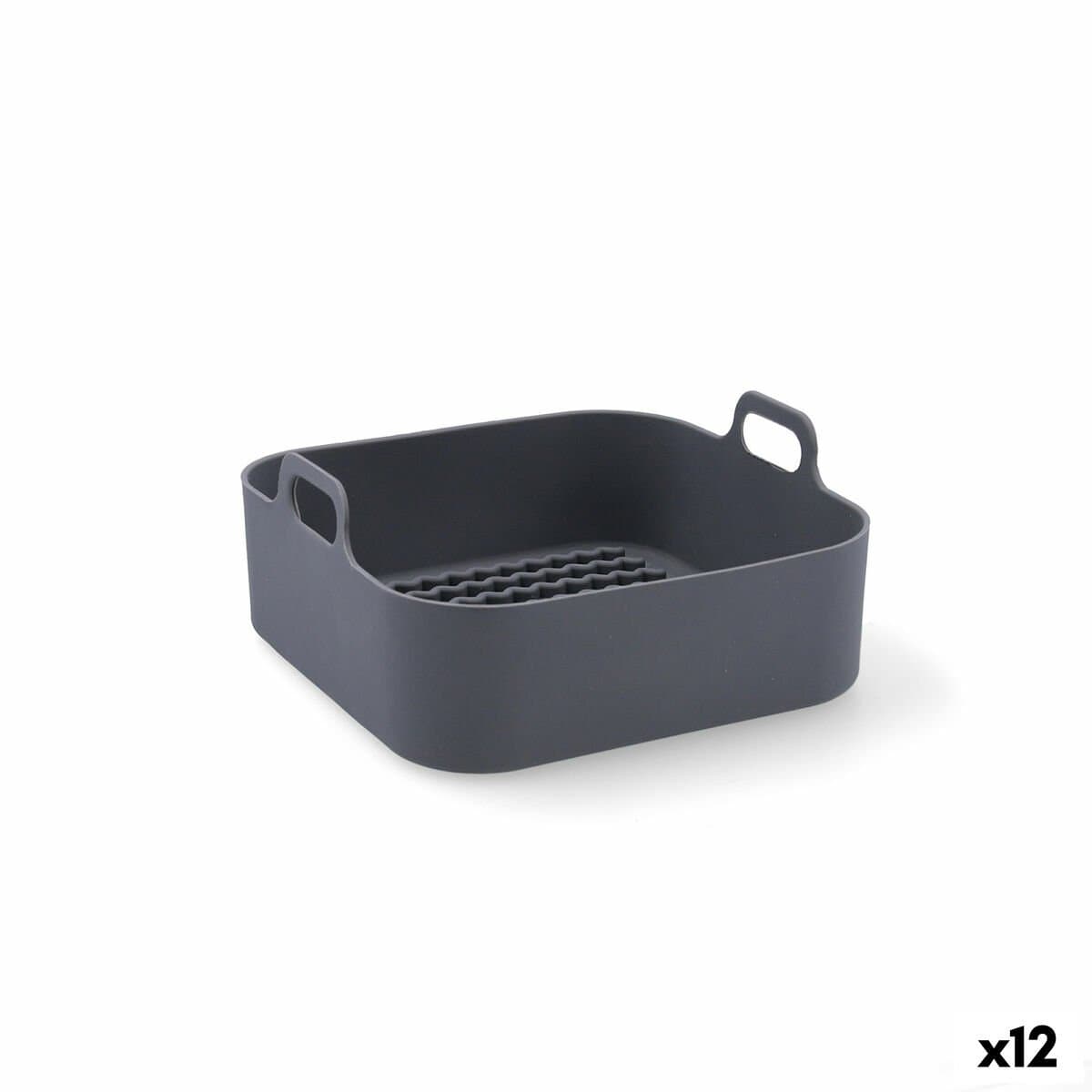 Cesta para Freidora de Aire Quid Naturalia Silicona 19 x 9 cm (12 Unidades)