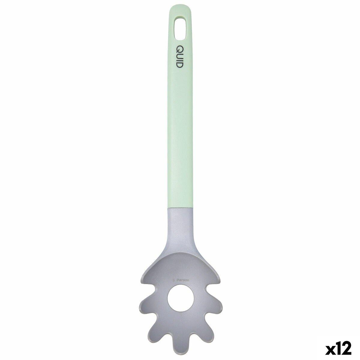 Cuchara para Servir Pasta Quid Ozon Verde Plástico 32 cm (12 Unidades)