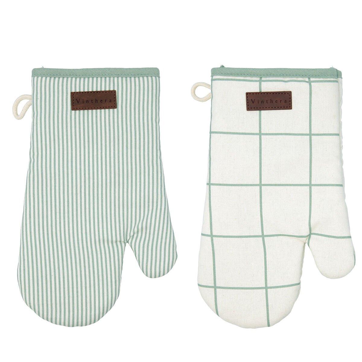 Manopla para Horno Vinthera Okapi Due Bicolor Textil 18 x 28 cm (2 Unidades)