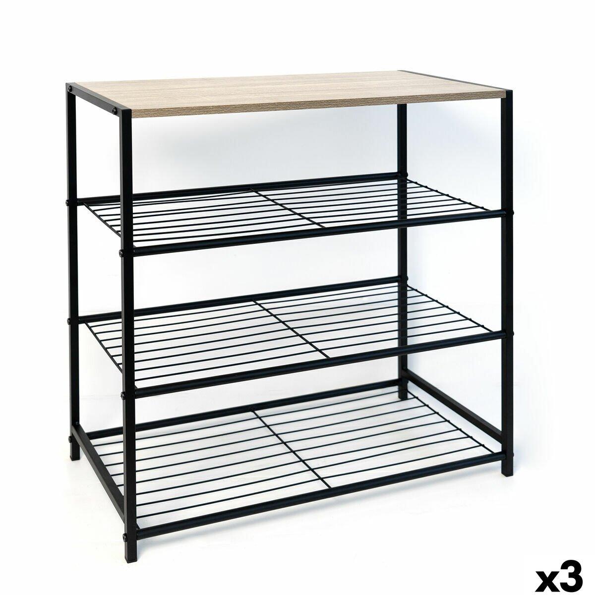 Estantería Vinthera Moa Metal Madera MDF 60 x 30 x 63,5 cm (3 Unidades)