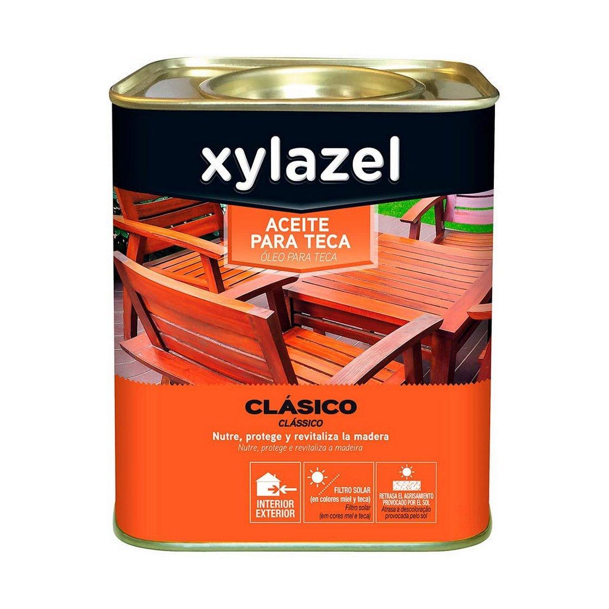 Aceite para teca Xylazel Incoloro Mate 4 L