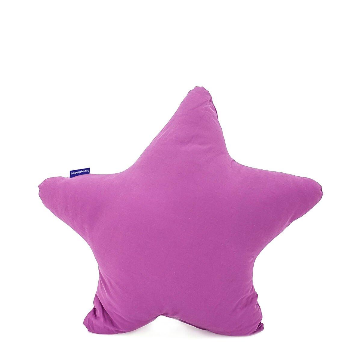 Cojín HappyFriday Basic Lila Estrella 50 x 50 cm
