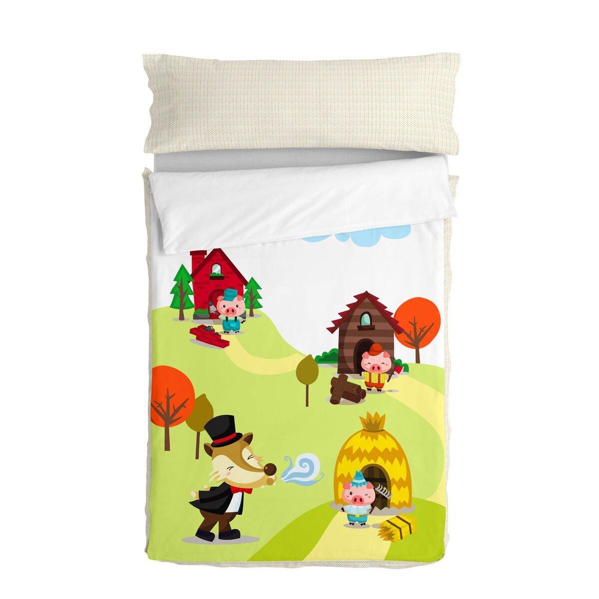 Saco Nórdico con Relleno HappyFriday Mr Fox Piggys Multicolor 42 x 20 x 50 cm