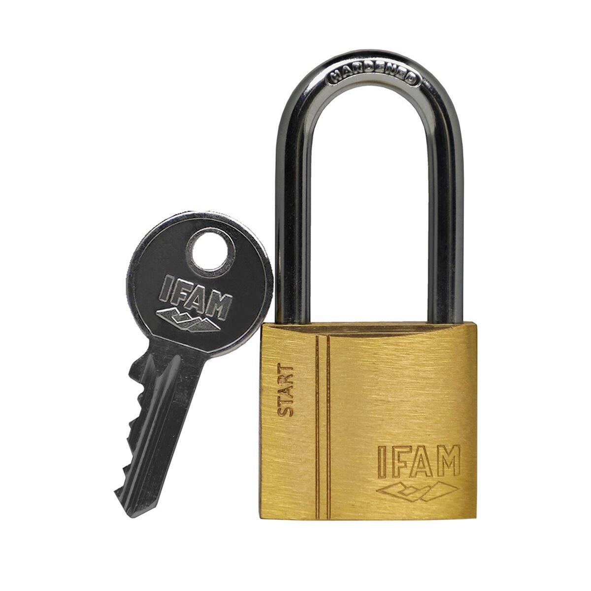 Candado de llave IFAM SR30AL 30 mm Latón Acero Largo 1,24 x 3 x 2,65 cm