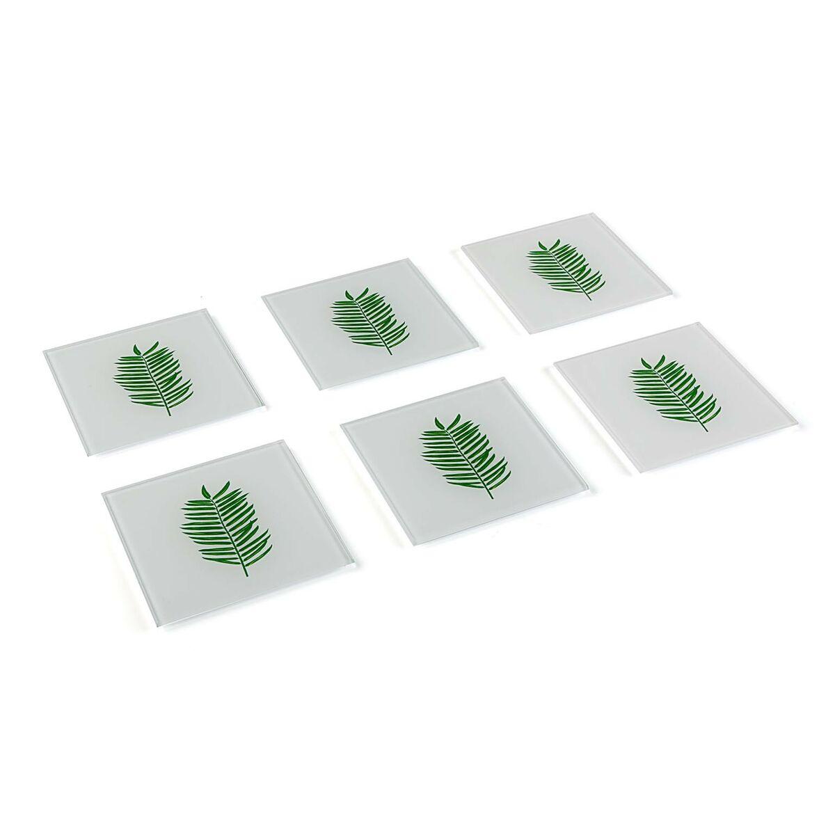 Posavasos Versa Hojas (6 Piezas) (11 x 11 x 4 cm)