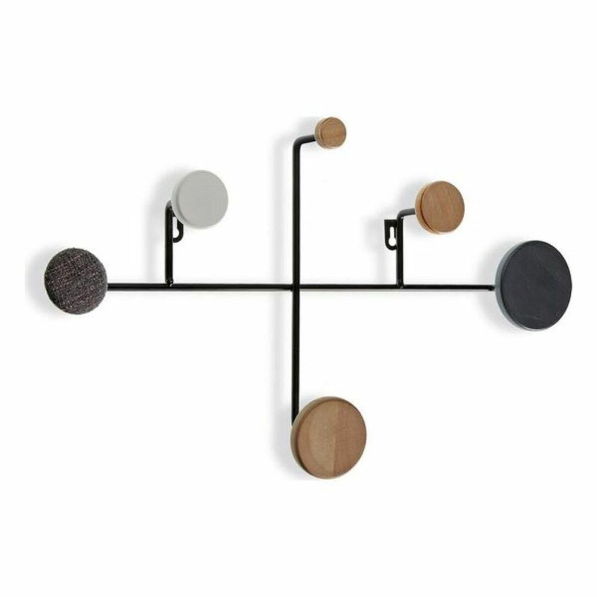 Perchero Versa Metal Madera Resina Madera MDF (30 x 8 x 52 cm)
