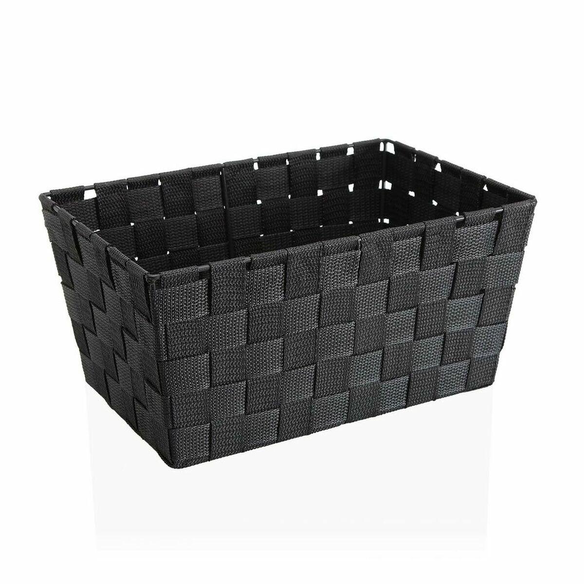 Cesta Multiusos Versa 20 x 15 x 30 cm Gris oscuro