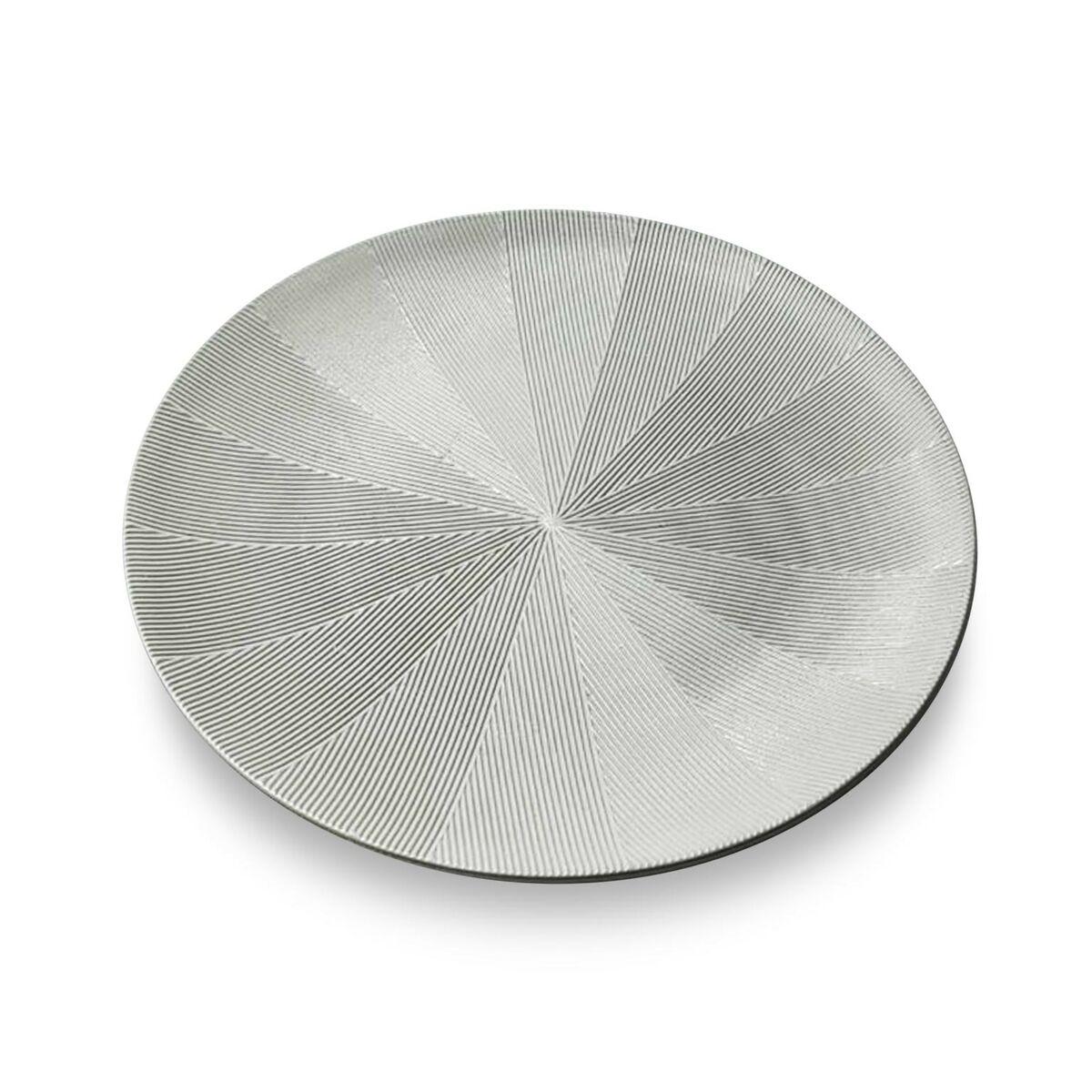 Centro de Mesa Versa Blanco Gris Madera MDF 40 x 40 cm