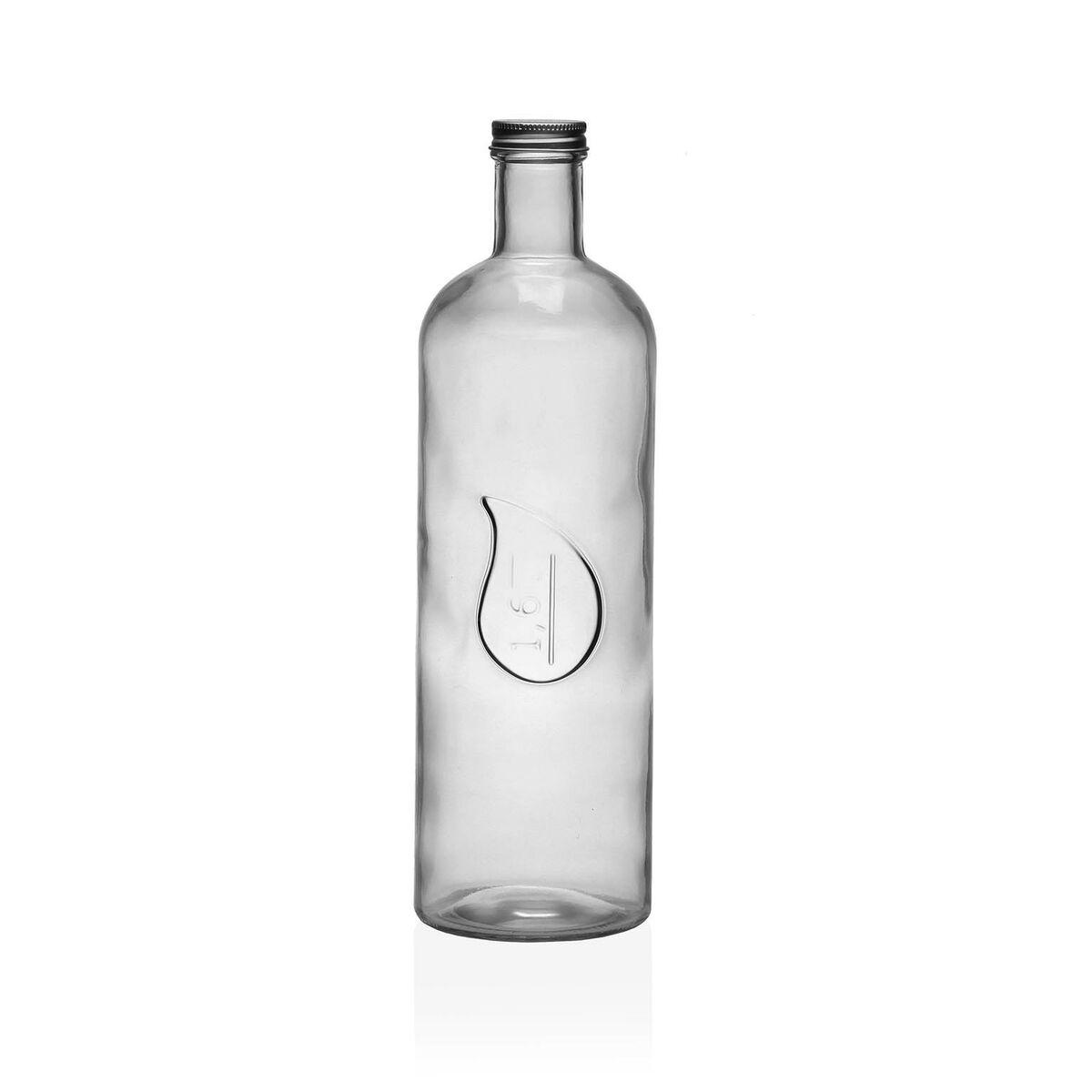Botella Versa Vidrio Aluminio Gota 1,6 L 9,8 x 32,5 x 9,8 cm
