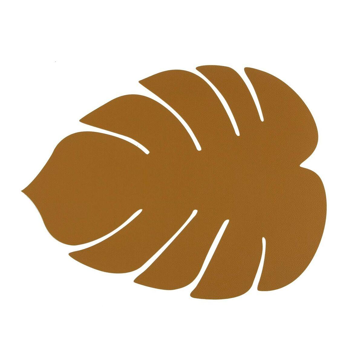 Salvamantel Versa Hoja de planta Mostaza 35 x 44,5 cm