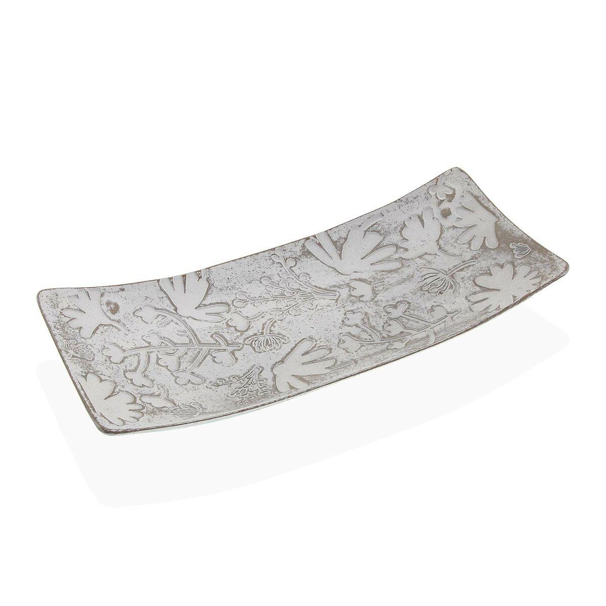 Centro de Mesa Versa Blanco Madera MDF 16 x 4,5 x 38,5 cm Flores