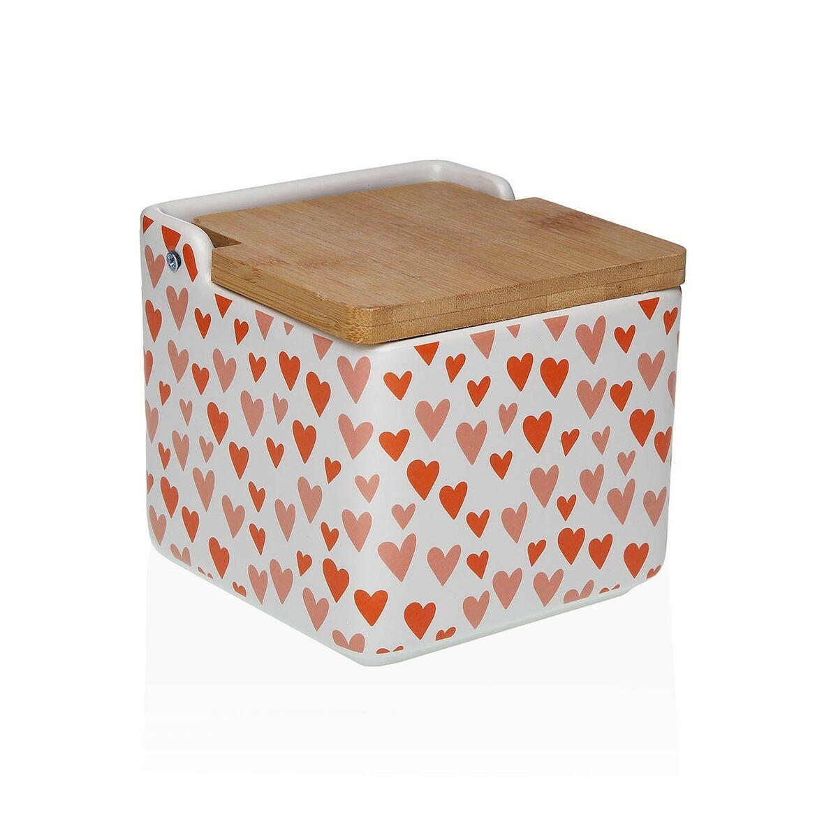 Salero con Tapa Versa Amore Cerámica Dolomita 12,2 x 11,5 x 12,2 cm