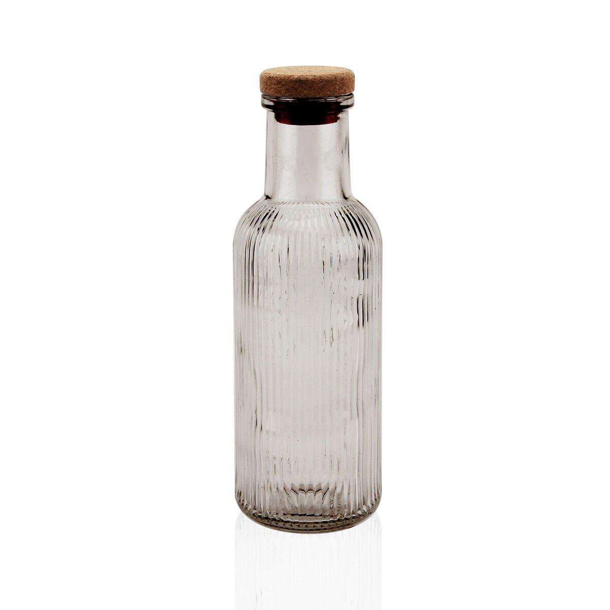 Botella de Agua Versa Gris Vidrio 1 L 8,7 x 27,8 x 8,7 cm