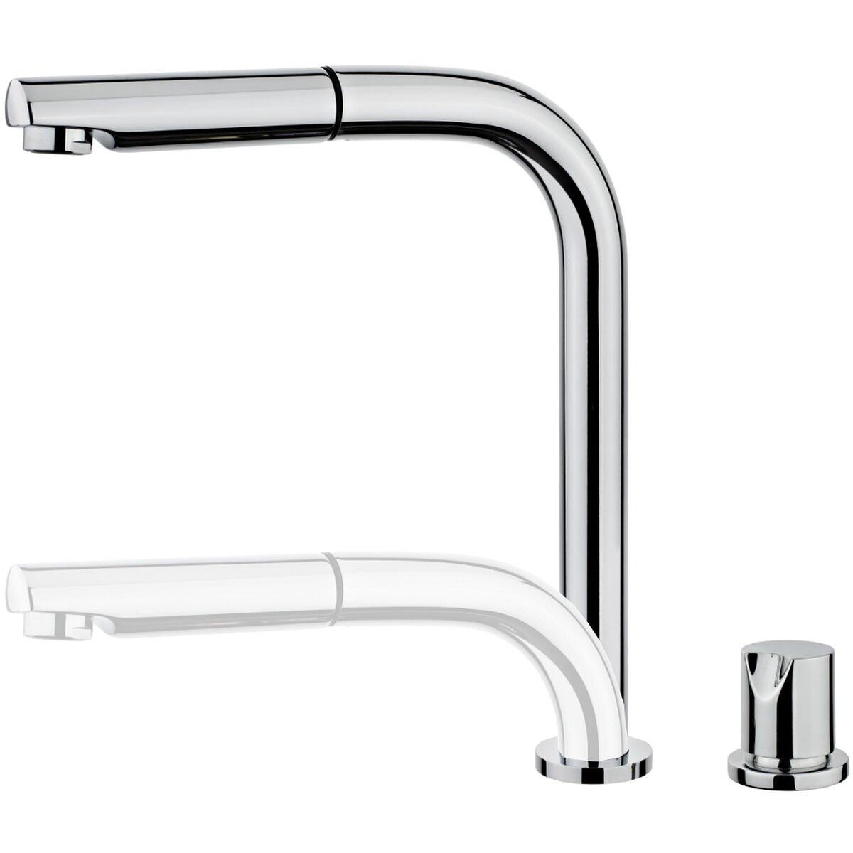 Grifo Monomando Teka AUK 983 Plata Metal Acero