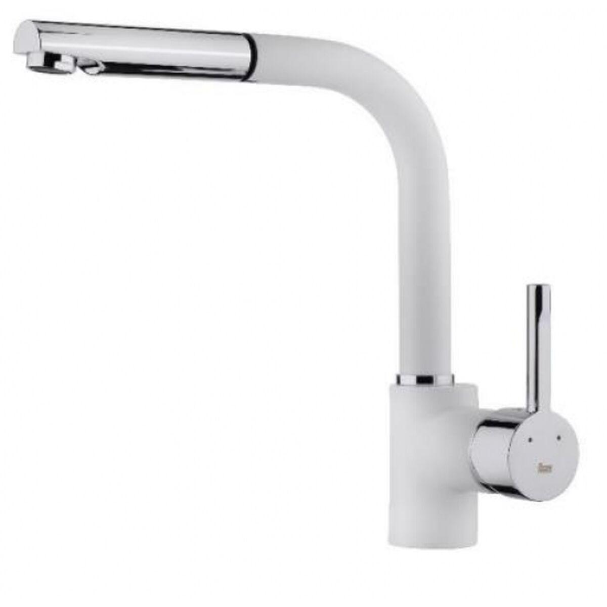 Grifo Monomando Teka ARK938 Acero Inoxidable Blanco