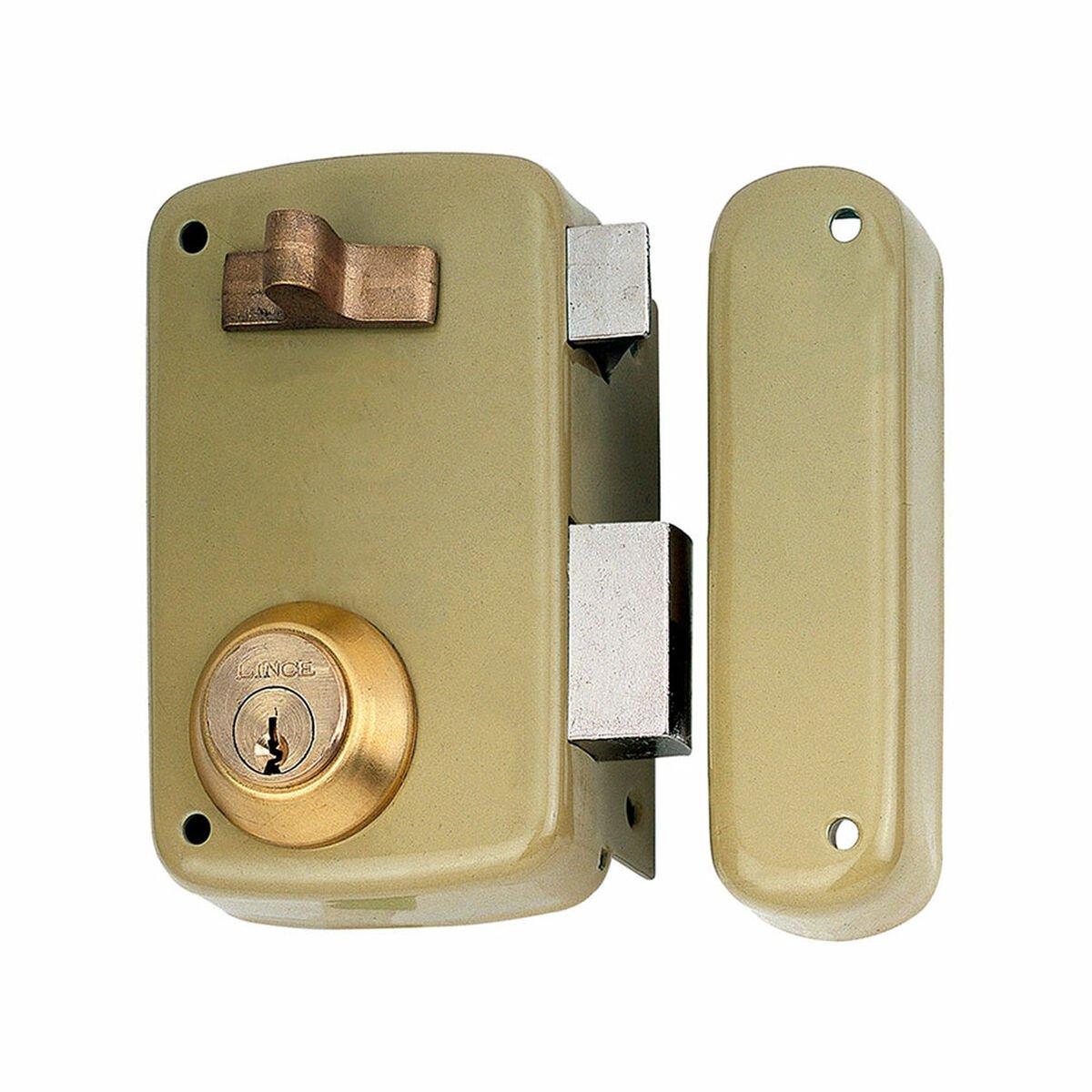 Cerradura de sobreponer Lince 5056a-95056ahe60d Acero Derecha 60 mm Sobreponer