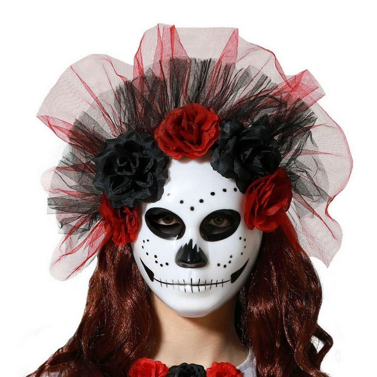 Máscara Blanco Calavera Día de los muertos