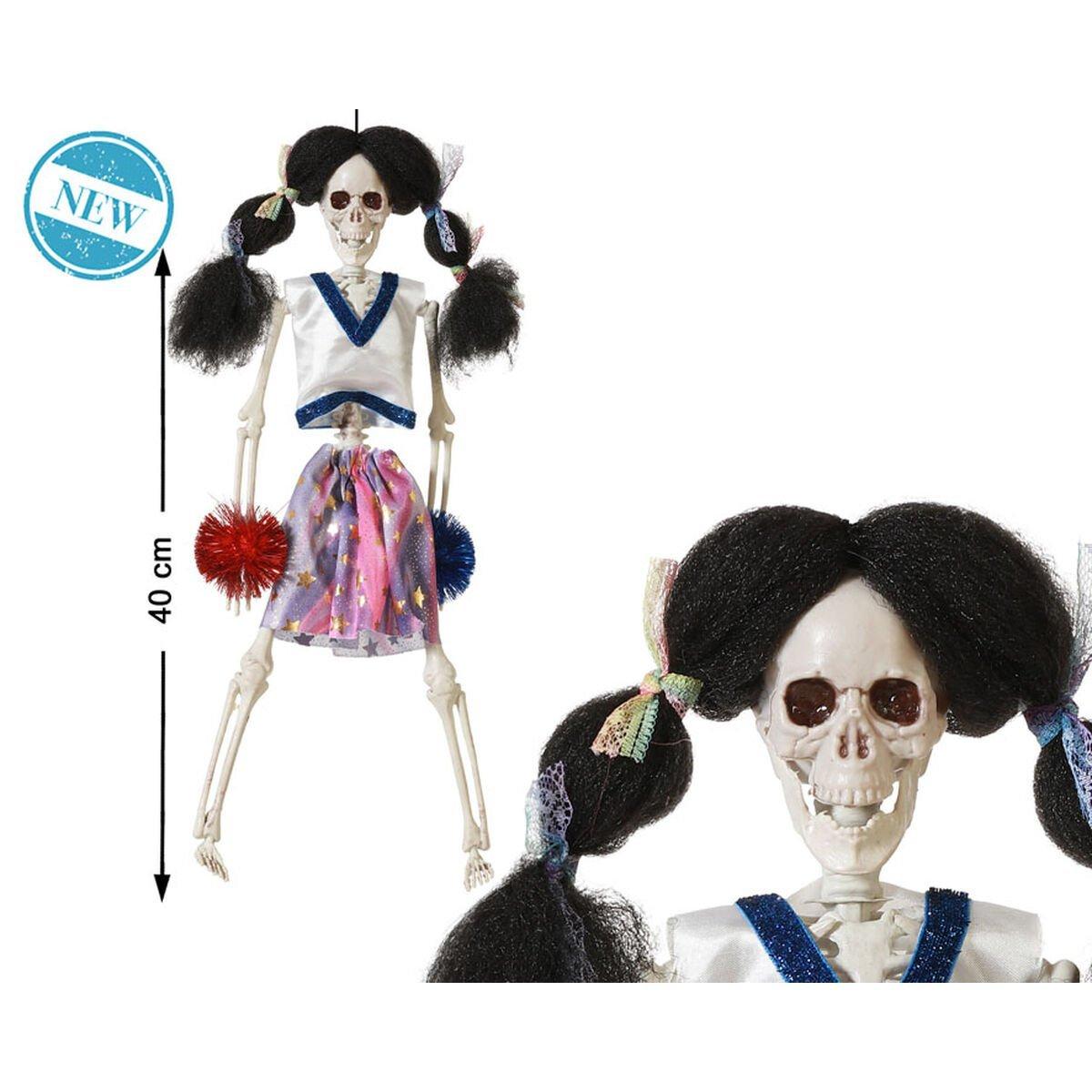 Decoración para Halloween Animadora Esqueleto 40 cm