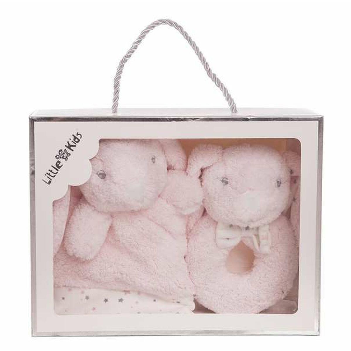 Doudou Rosa Conejo Sonajero 30 x 30 cm