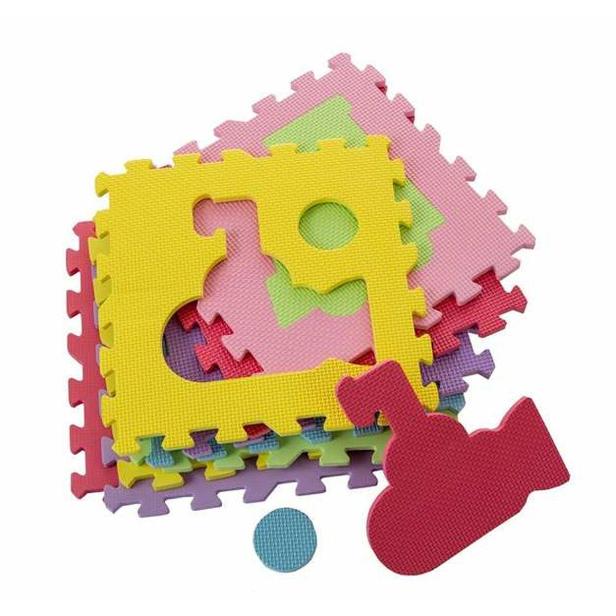 Alfombra de Puzzle Poliéster 30 x 30 x 1 cm Transportes 9 Piezas