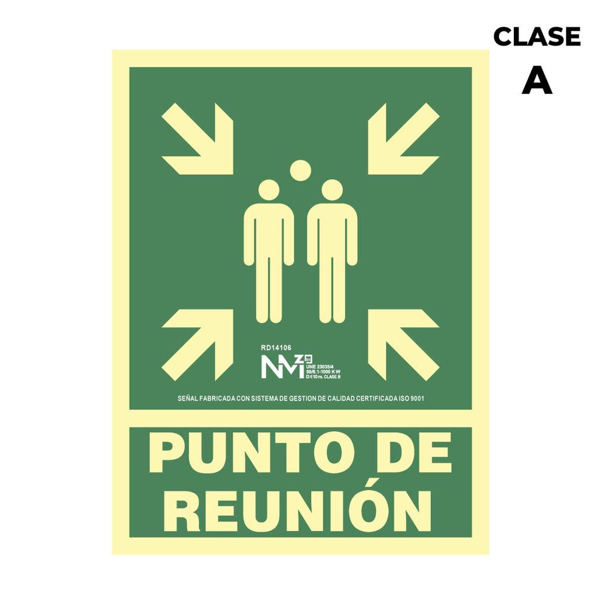 Cartel Normaluz Punto de reunión PVC 22,4 x 30 cm