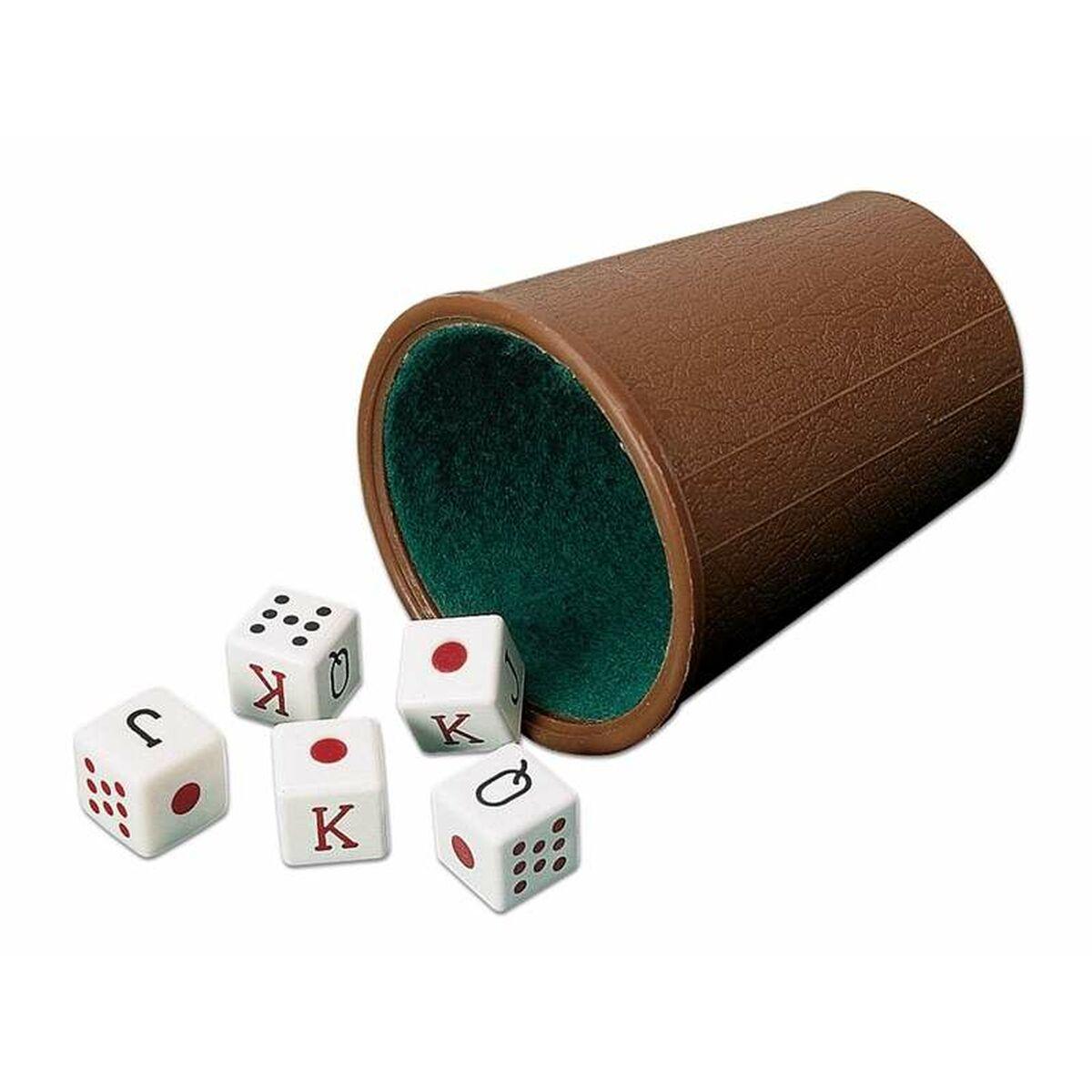 Cubilete con Dados de Póker Cayro