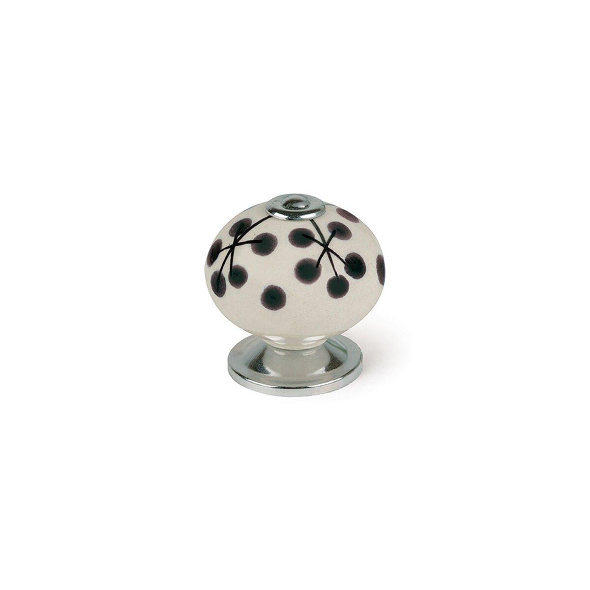 Pomo Rei e506 Azul Metal Flor Ø 40 x 36 mm 4 Piezas