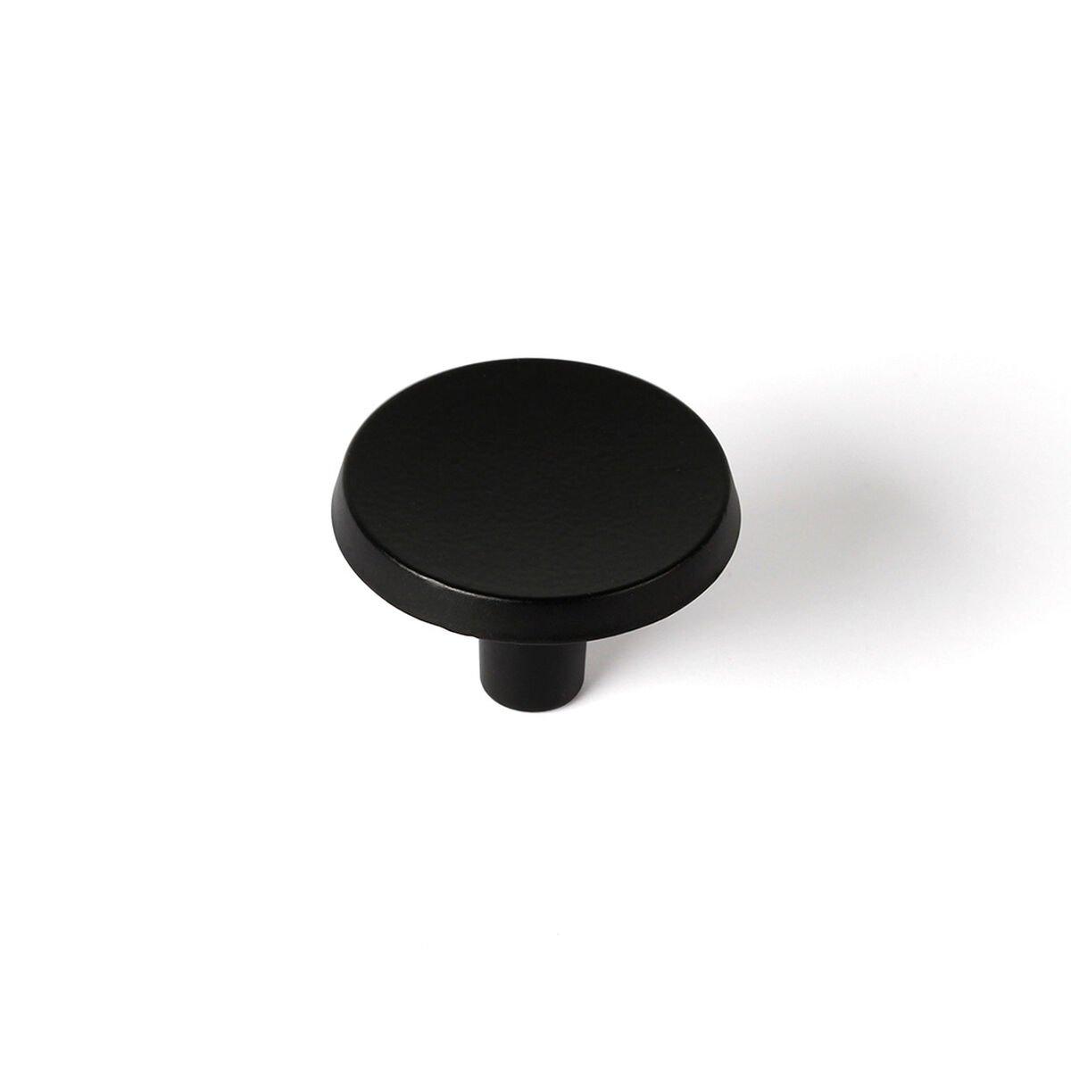 Pomo Rei 774 Negro Metal Ø 35 x 23 mm (2 Unidades)