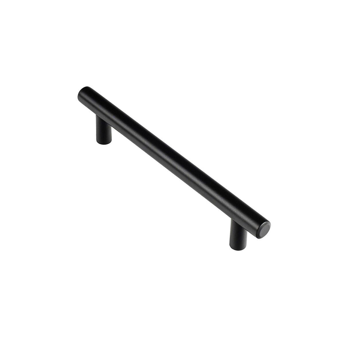 Tirador Rei 891h Negro Acero Inoxidable 4 Piezas