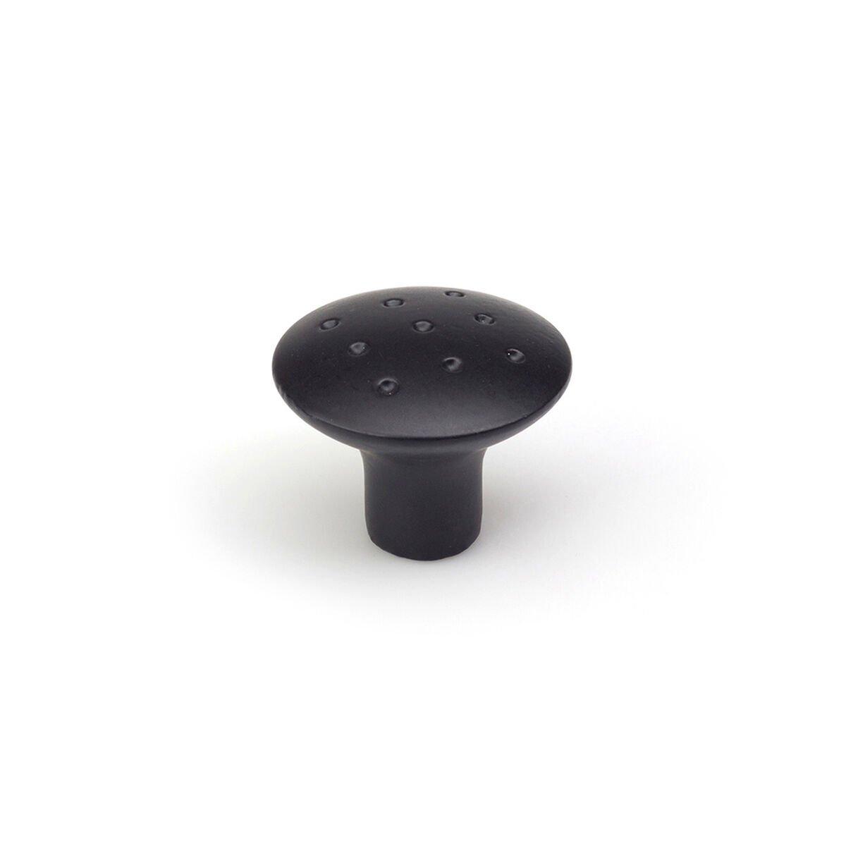 Pomo Rei e774g Negro Metal Ø 35 x 29 mm (2 Unidades)