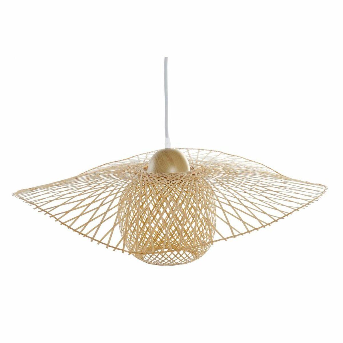 Lámpara de Techo DKD Home Decor Multicolor Natural Madera Bambú Pamela 55 x 55 x 19 cm