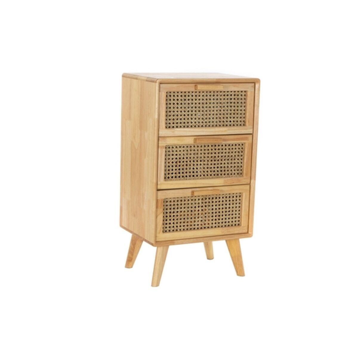 Cajonera DKD Home Decor Caucho Ratán (40 x 30 x 72 cm)