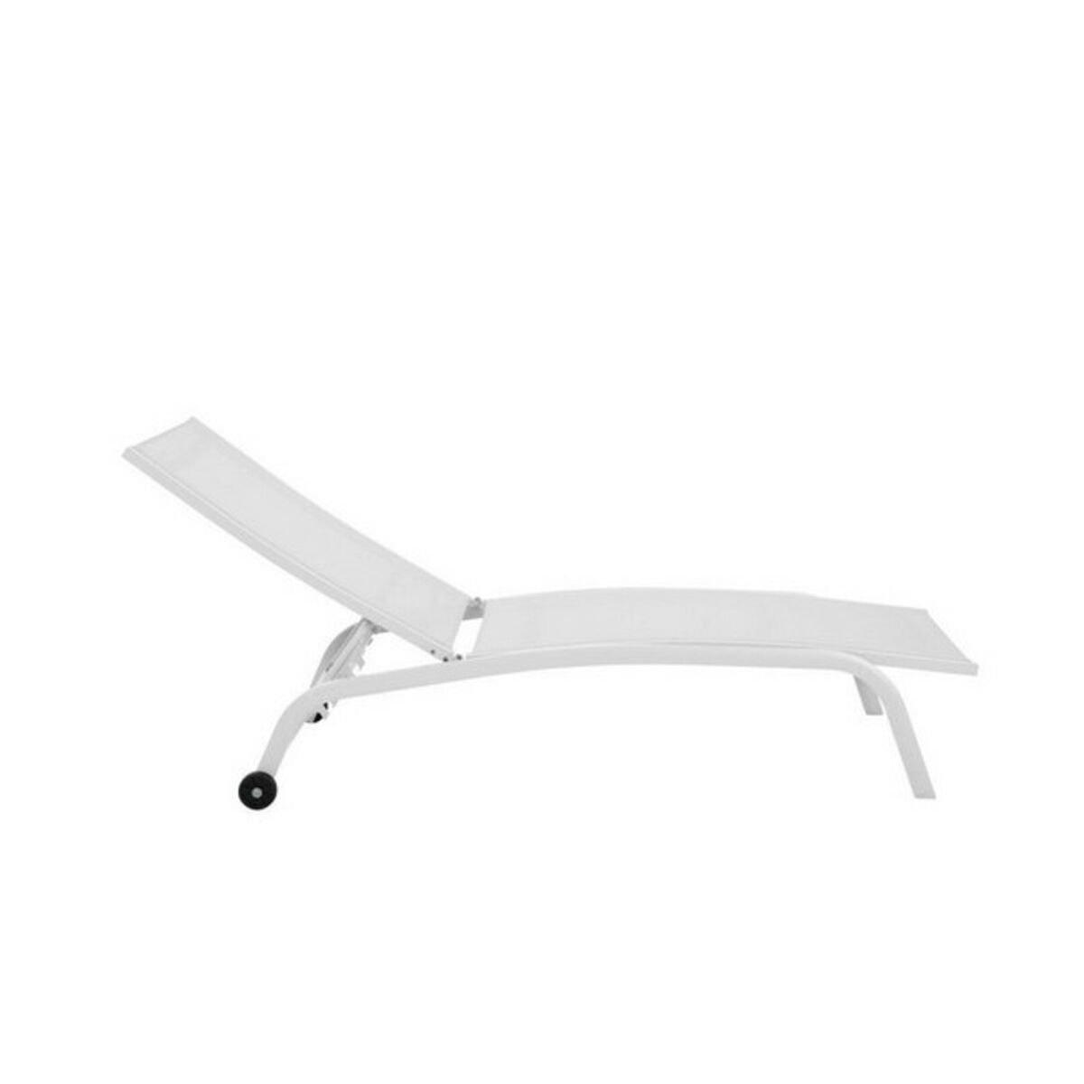 Tumbona DKD Home Decor Con ruedas PVC Aluminio (187,5 x 64 x 97 cm)
