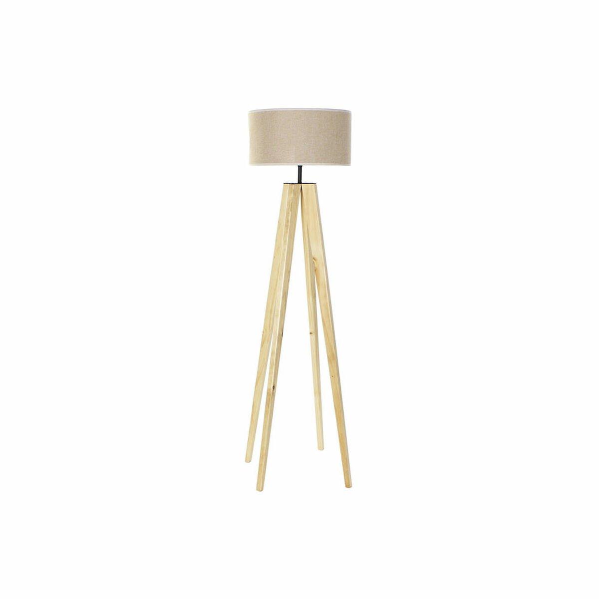 Lámpara de Pie DKD Home Decor Marrón Beige Multicolor Madera 50 W 220 V 40 x 40 x 148 cm