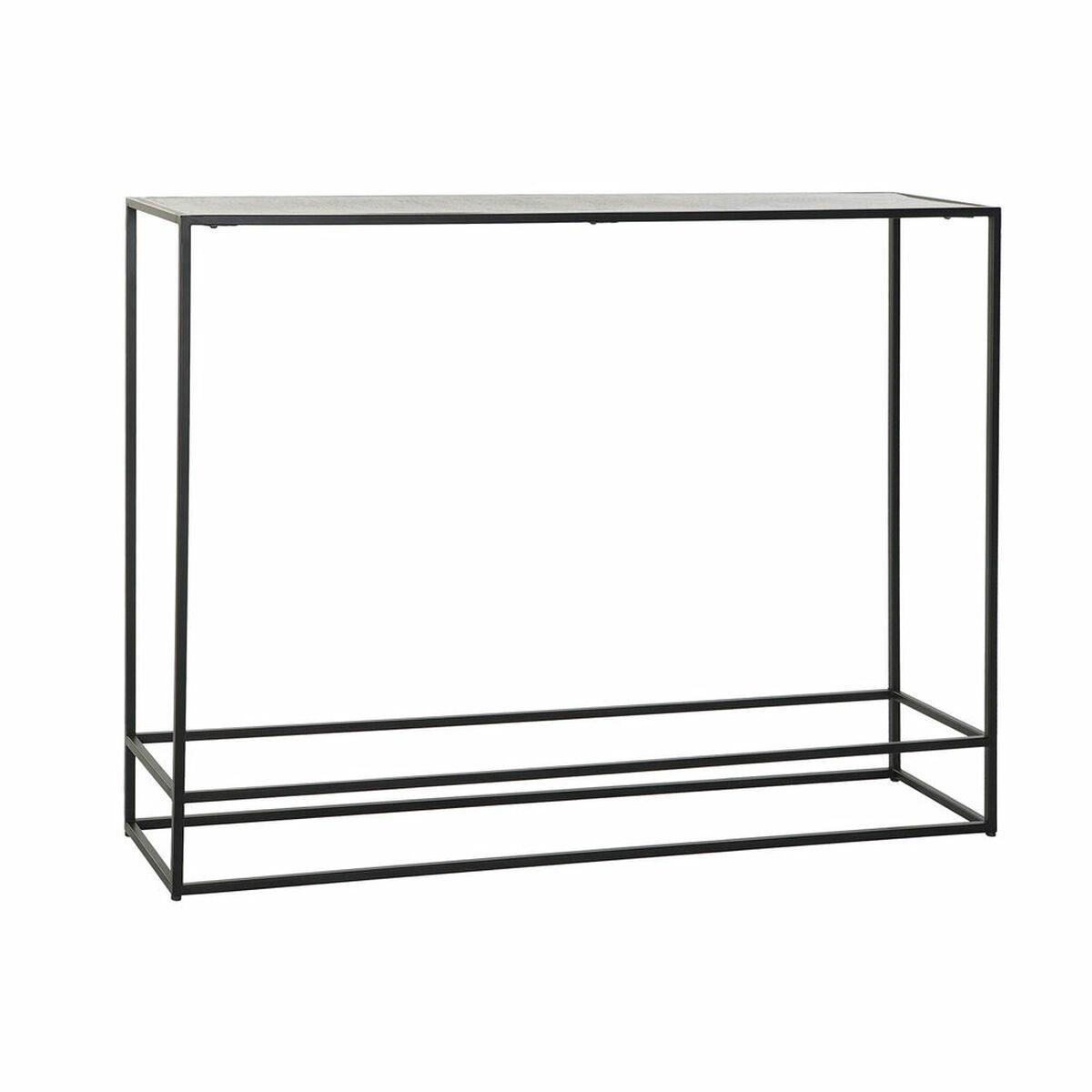 Recibidor DKD Home Decor Negro Dorado 110 x 25 x 84 cm
